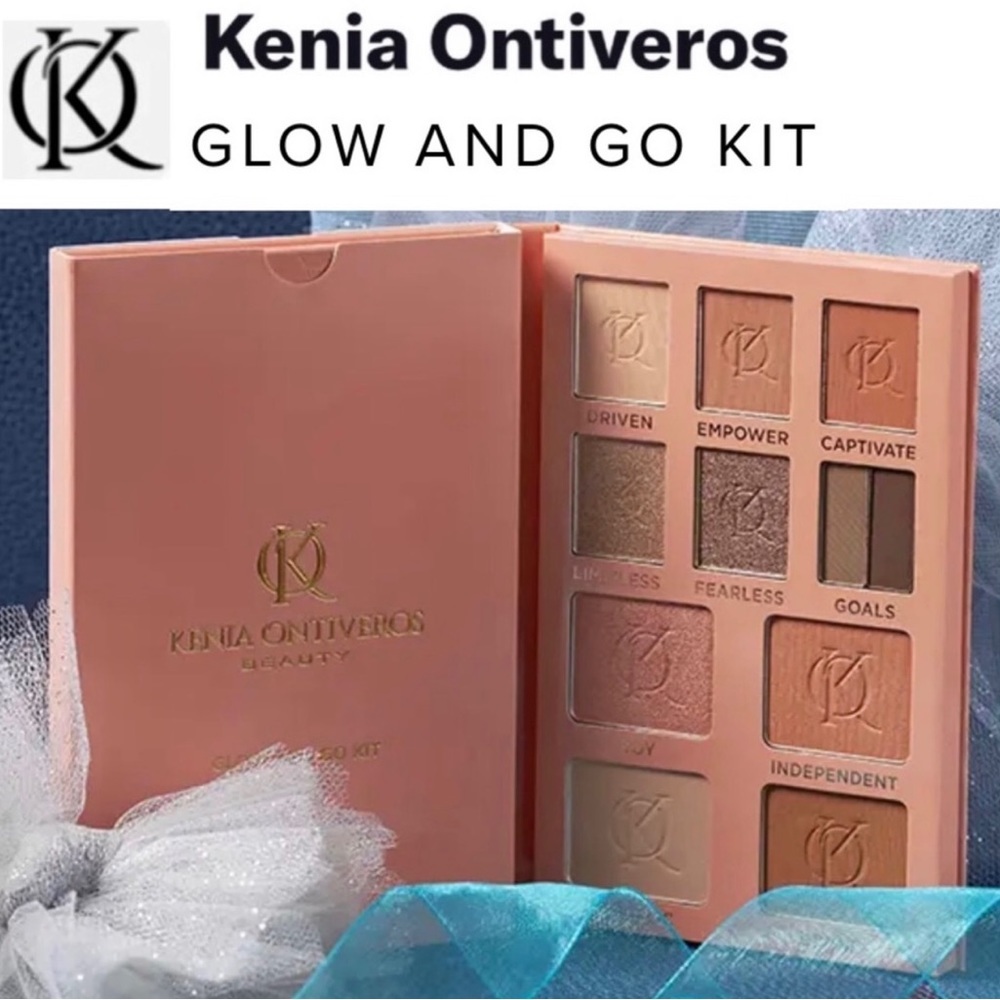 Kenia Ontiveros Glow and Go Kit - Full Face Palette​ New In Box